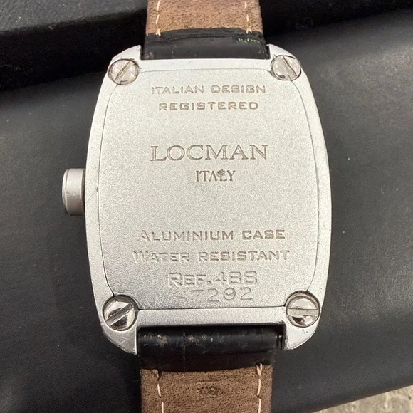 Locman Black Leather Watch with Diamond Accents - Picture 3 of 5